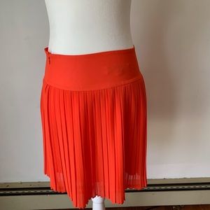 Elegant orange Ann Taylor skirt, midi pleated
